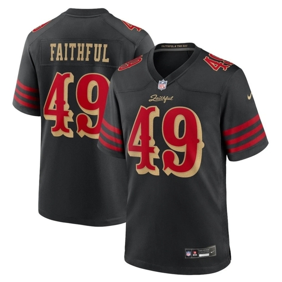 Nike Black and Red Men's Jersey